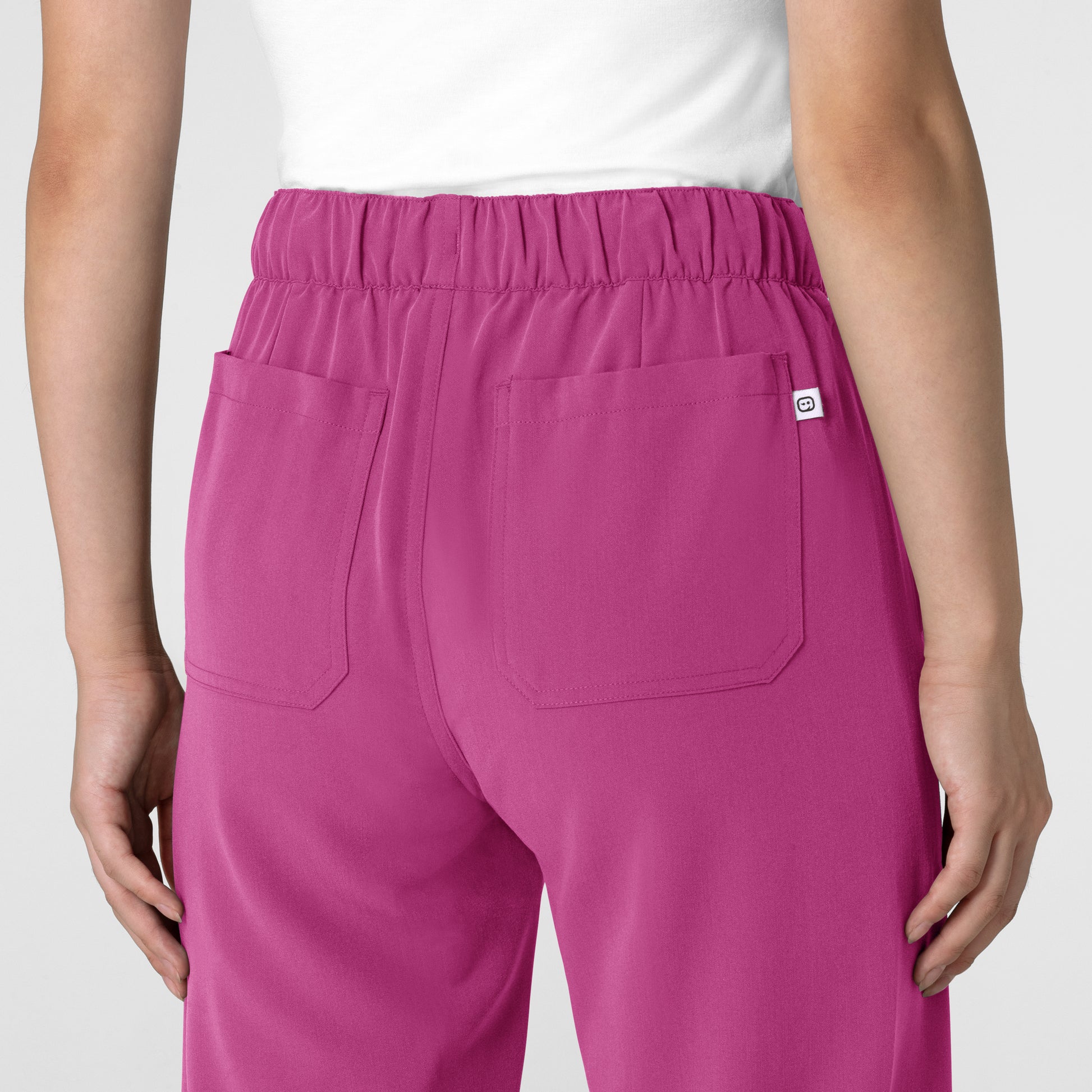 Nova 5232 Stovepipe High-Low Hem Scrub Pant Raspberry Model Image Alternate | Wink