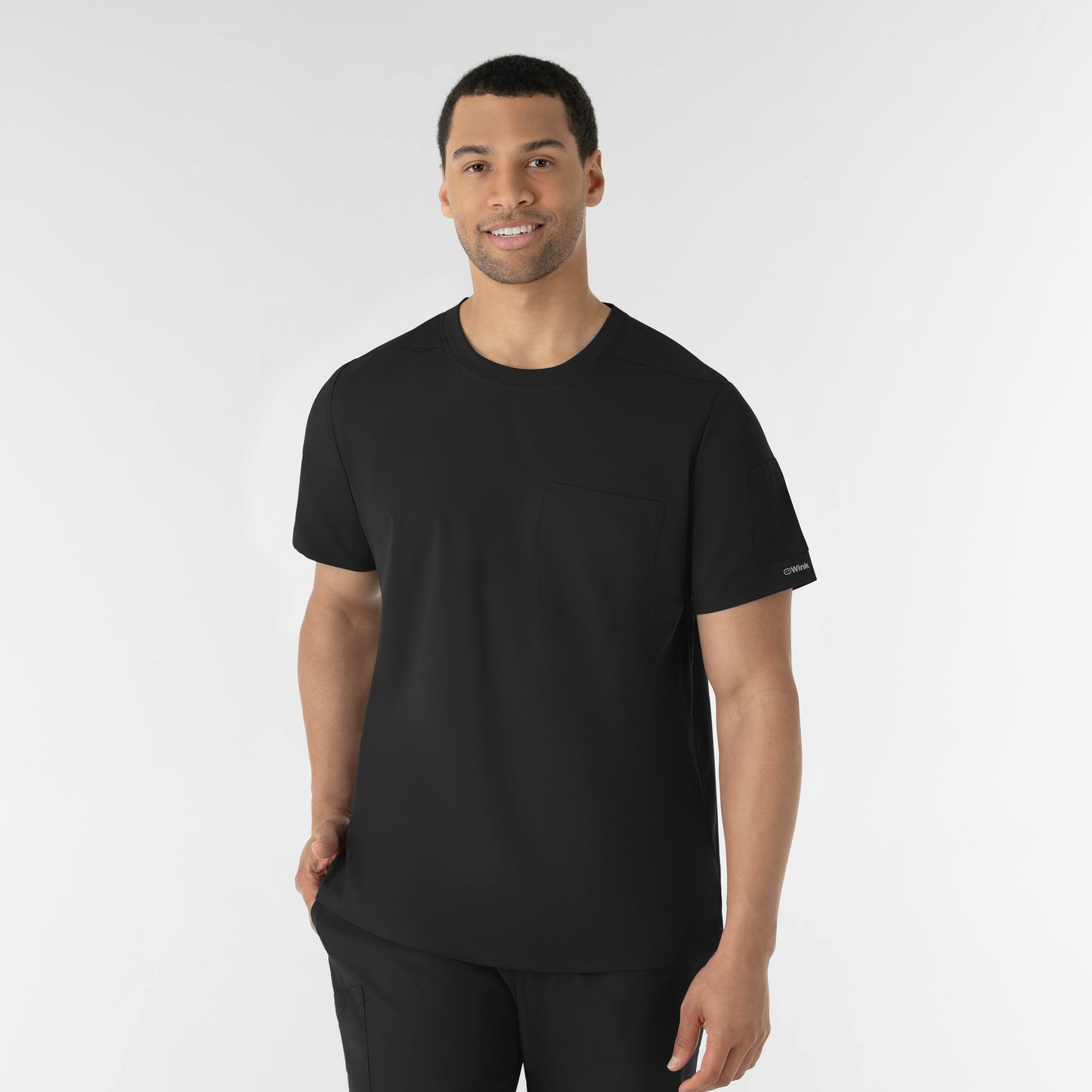 Boundless 6651 Men’s Classic Tee Scrub Top Black