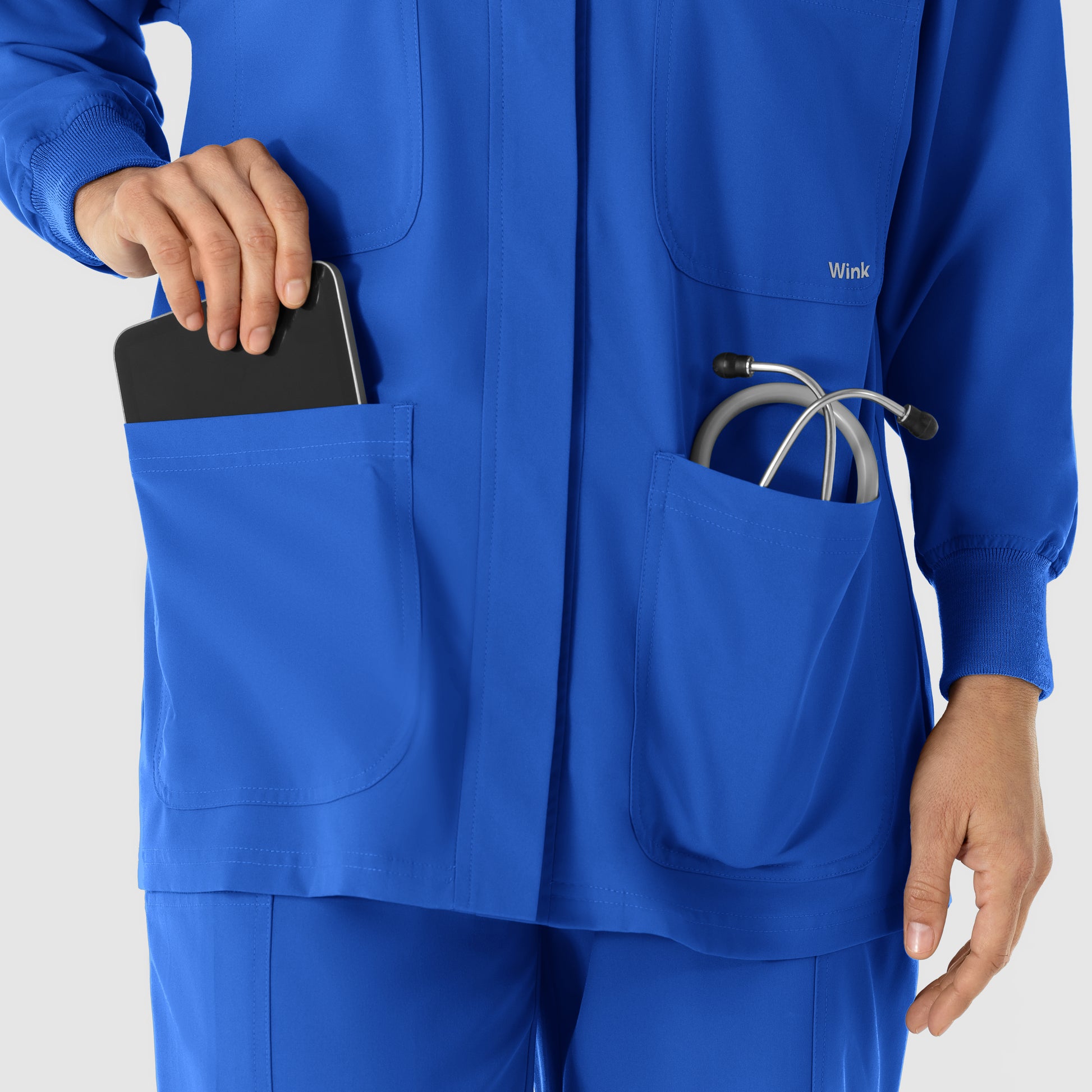 NURTUR 8180 Women’s Scrub Shirt Jacket Royal