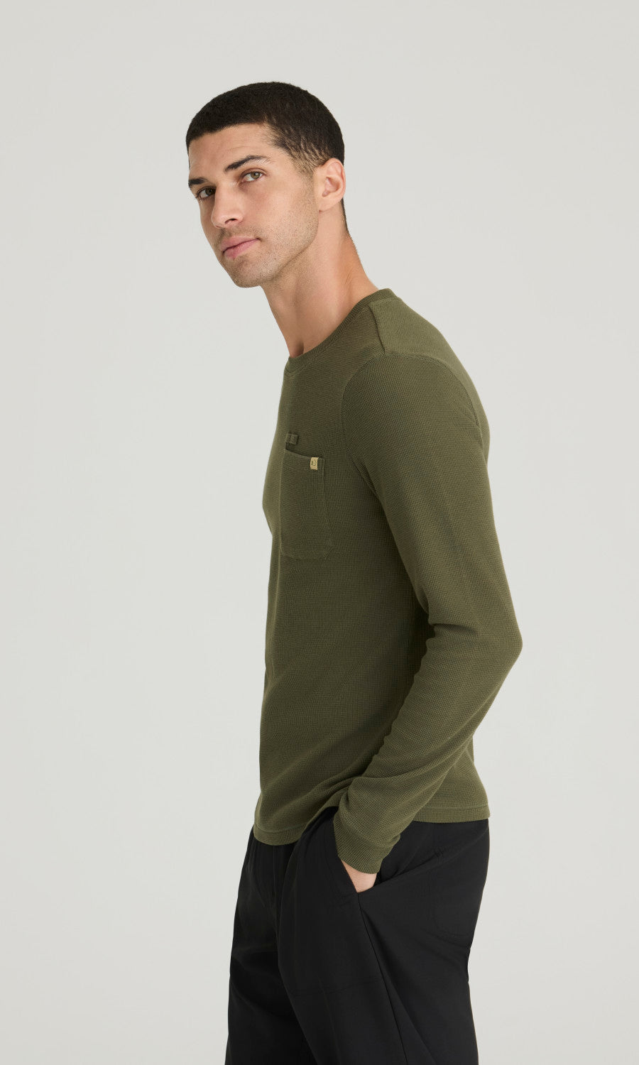 Grey's Anatomy Evolve GSST256 Nomad Long Sleeve Top Fern