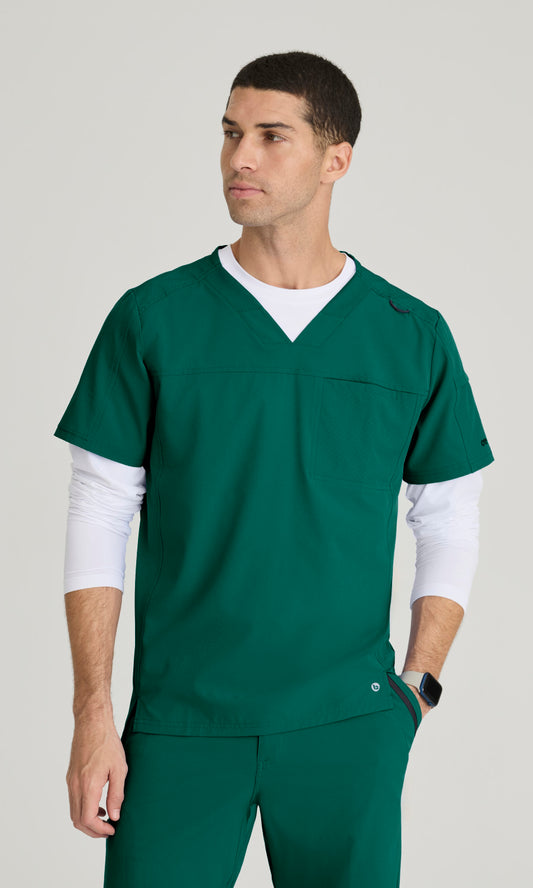 Barco One BOT195 Velocity Scrub Top Hunter Green
