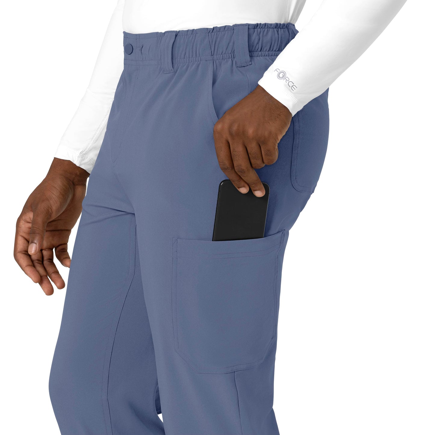 Force Cross-Flex C56410 Men's Straight Leg Scrub Pant Riverside Model Image Alternate | Carhartt