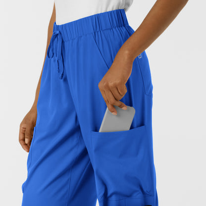 Boundless 5451 Women's Classic Wide Leg Cargo Scrub Pants Royal