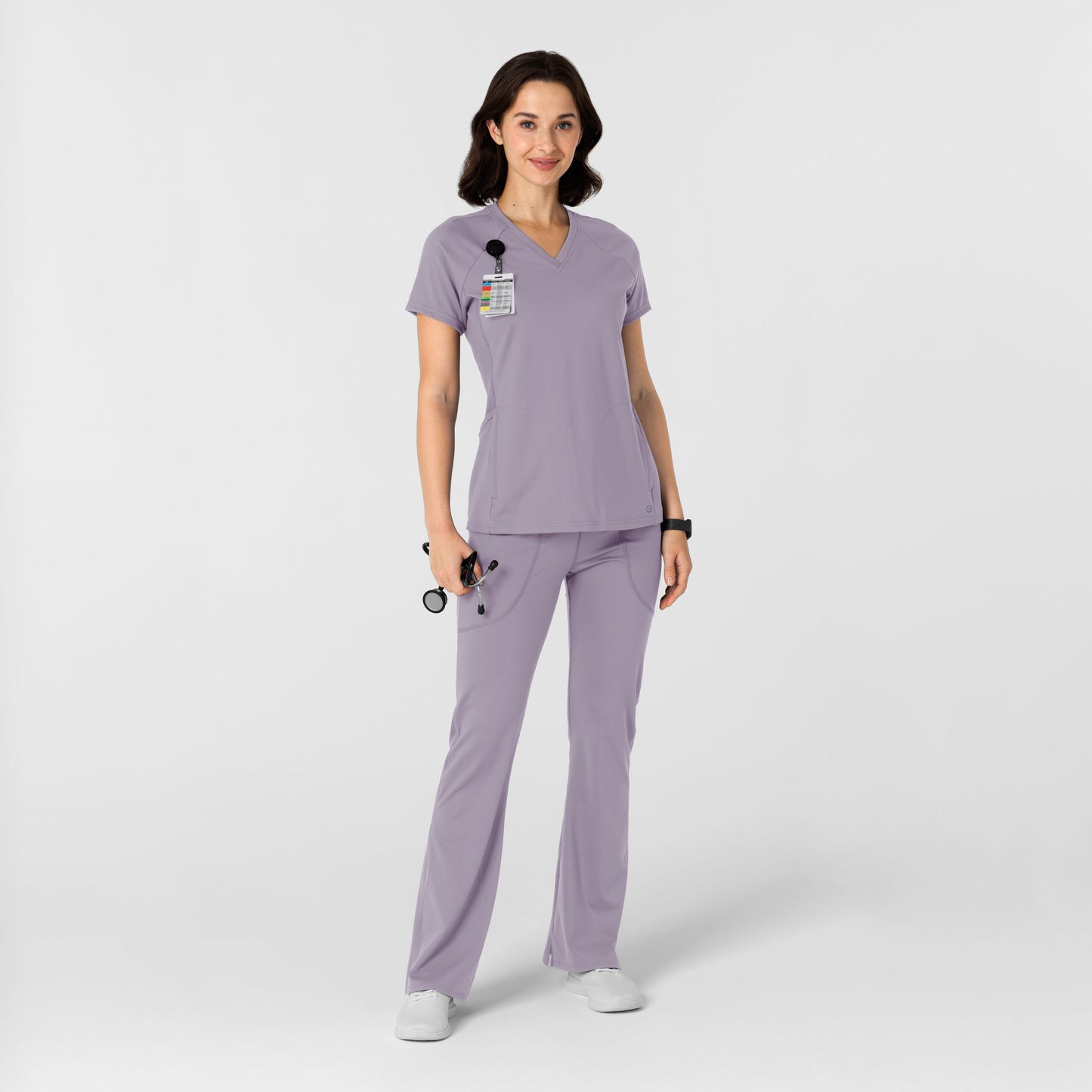 RENEW Knit 5459 Women's Flare Yoga Scrub Pants Wisteria