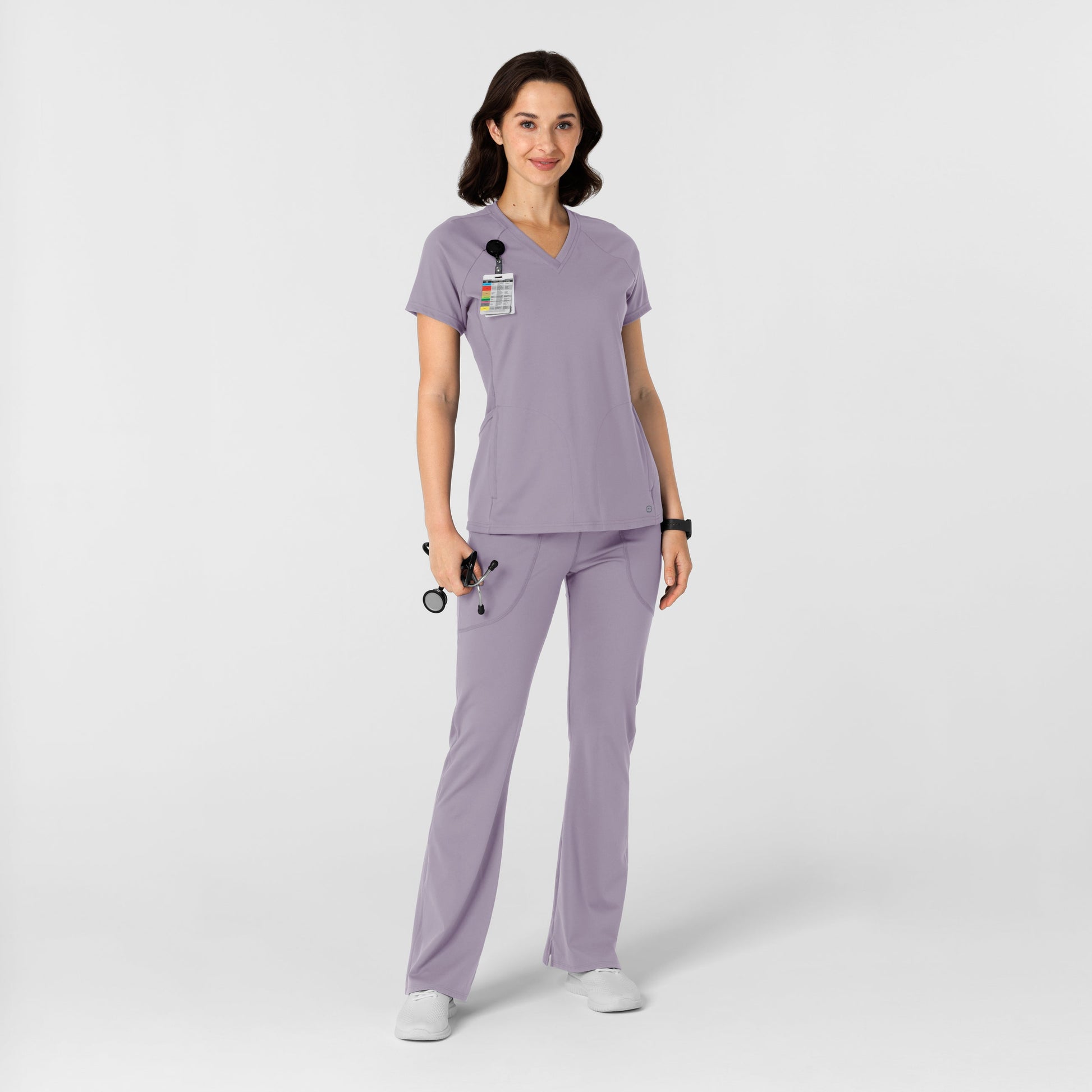 RENEW Knit 5459 Women's Flare Yoga Scrub Pants Wisteria