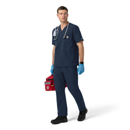 Rugged Flex C16239 Men's Ripstop V-Neck Scrub Top Navy