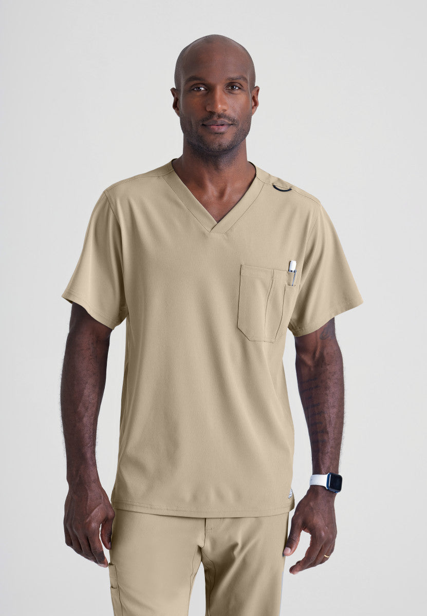 Skechers SK0112 Structure Scrub Top New Khaki