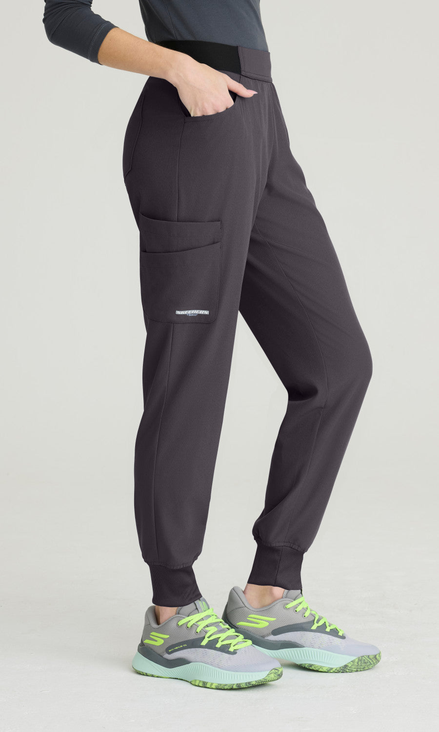 Skechers Vitality SKP559 Electra Scrub Pants Pewter