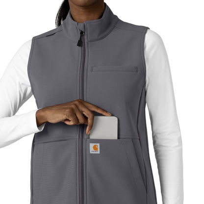 Rugged Flex C83023 Bonded Fleece Vest Pewter Model Image Alternate | Carhartt