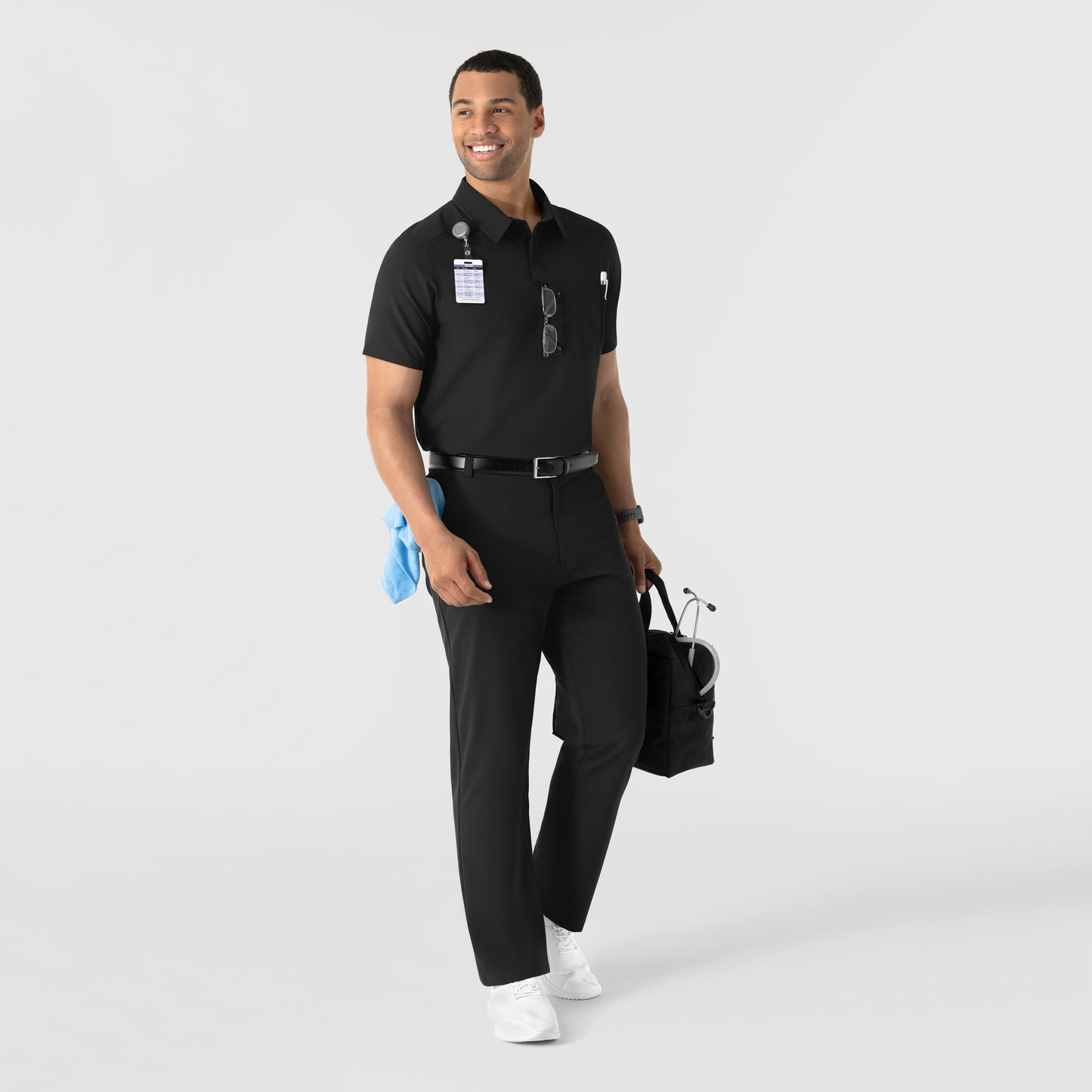 NURTUR 5580 Men’s Scrub Chino Pants Black