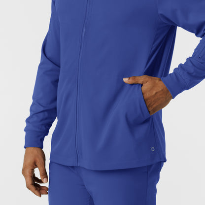 Boundless 8351 Men's Warm Up Scrub Jacket Galaxy Blue
