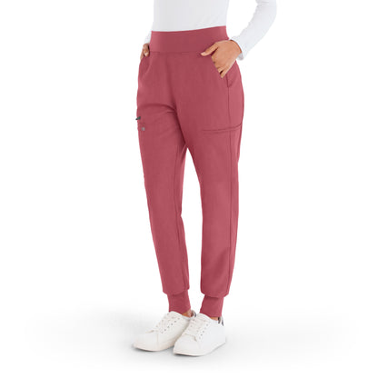 V-Tess WB410 Women's Jogger Scrub Pants Slate Rose Image