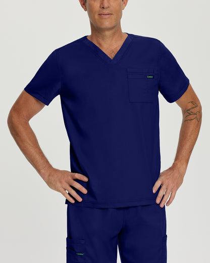 ProFlex 4259 Unisex 2 Pocket V Neck Scrub Top True Navy Image