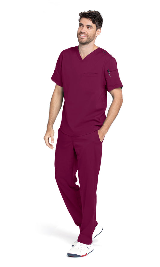 Grey's Anatomy Spandex Stretch GRSP507 Wesley Scrub Pants Wine
