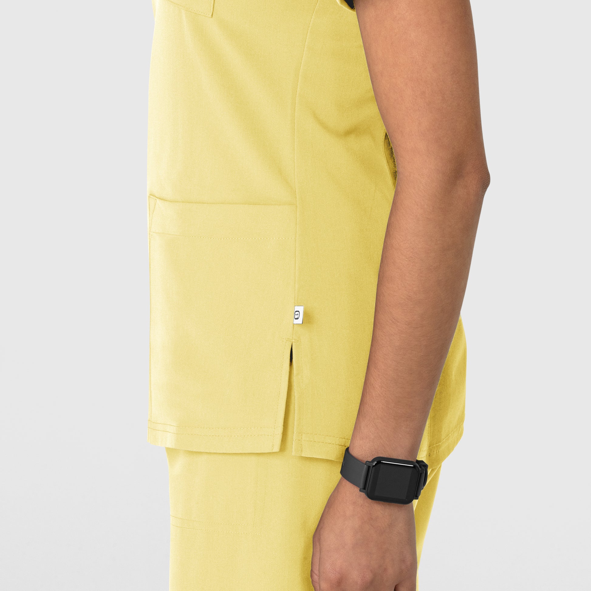 Nova 6132 Flex-n-Reach V-Neck Scrub Top Sunshine Yellow Model Image Alternate | Wink