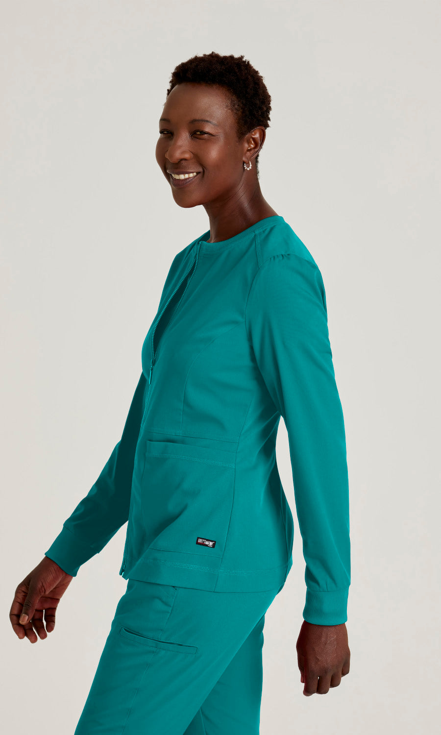 Grey's Anatomy Stretch GRSW017 Millie Jacket Teal