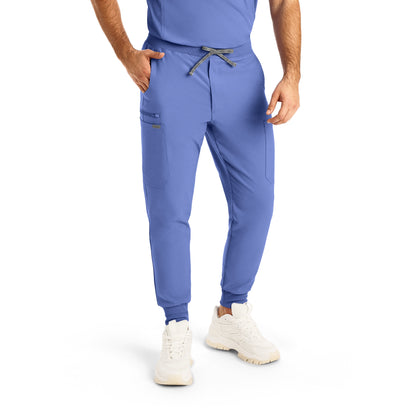 Forward LB409 Men's Jogger Scrub Pants Ceil Blue Image