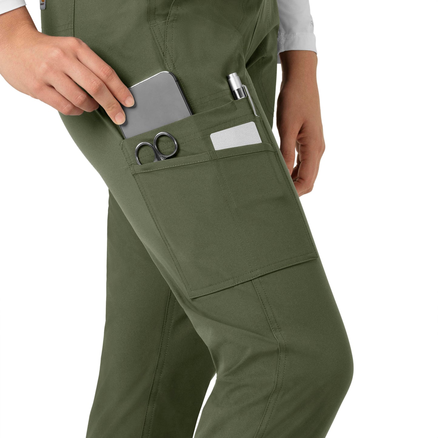 Force Essentials C51113 Jogger Scrub Pant Olive Model Image Alternate | Carhartt