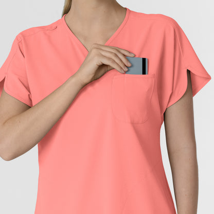 RENEW 6634 Women's Dolman Scrub Top Paradise Pink