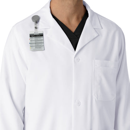 Lab Coats C73005 Men's Long Lab Coat White Model Image Alternate | Carhartt