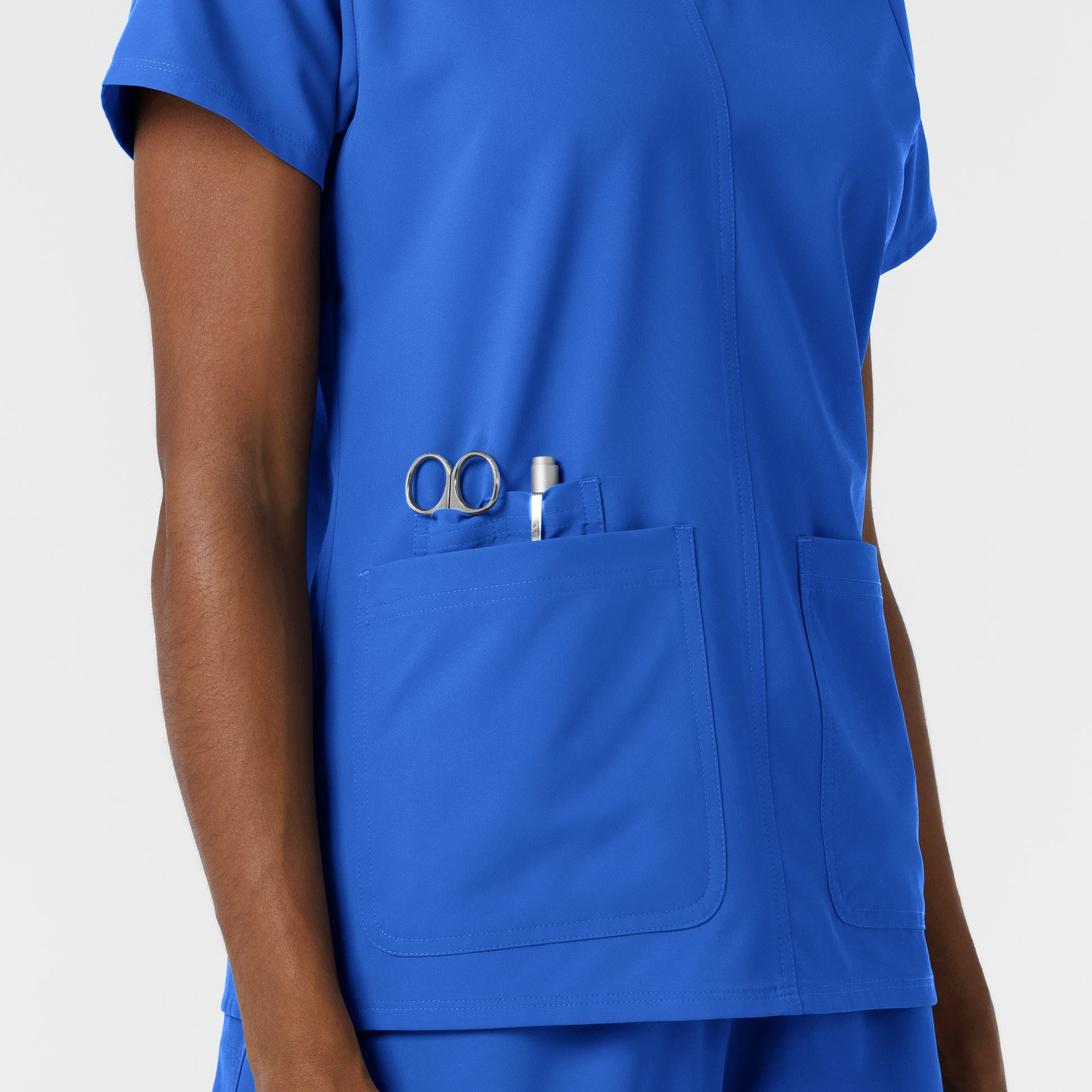 NURTUR 6180 Women's V-Neck Scrub Top Royal