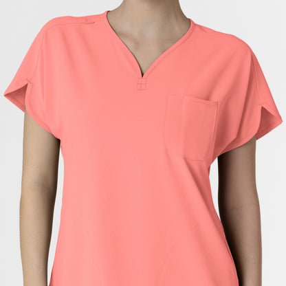 RENEW 6634 Women's Dolman Scrub Top Paradise Pink