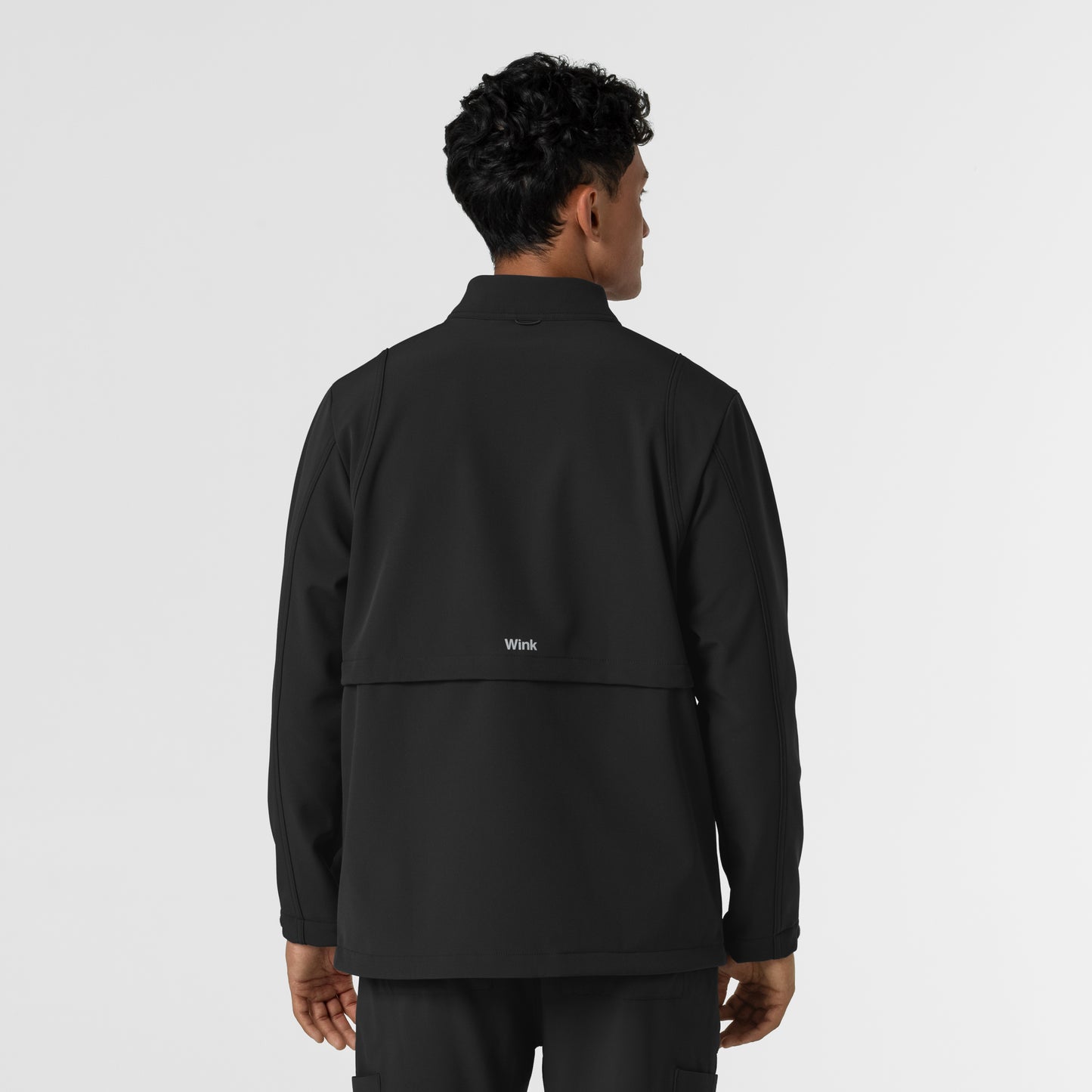 Layers 8609 Men's Soft Shell Scrub Jacket Black