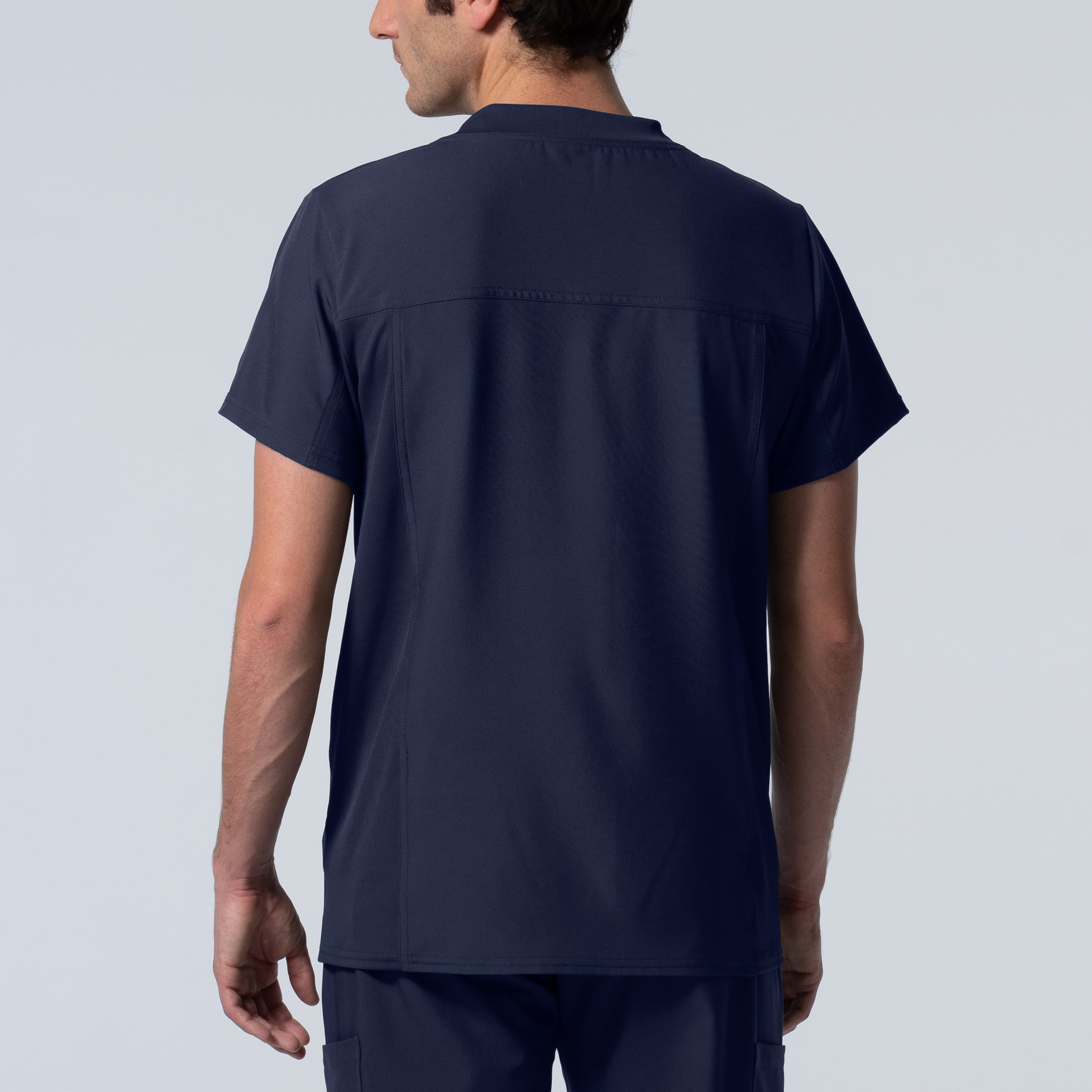 Forward LT111 Men's 2 Pocket V Neck Scrub Top Navy Image