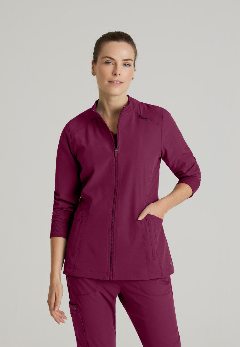 Barco One BOW894 Venture Scrub Jacket Wine