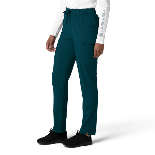 Force Cross-Flex C53210 Straight Leg Cargo Scrub Pants Caribbean Model Image Right Side | Carhartt