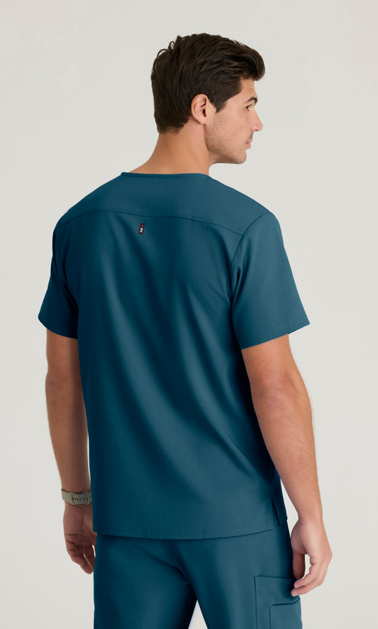 Grey's Anatomy Stretch GRST079 Murphy Scrub Top Bahama