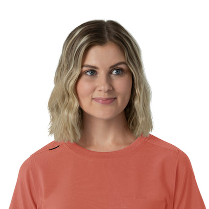 Force Cross-Flex C13510 Women's Crew Neck Scrub Top Dusty Cedar