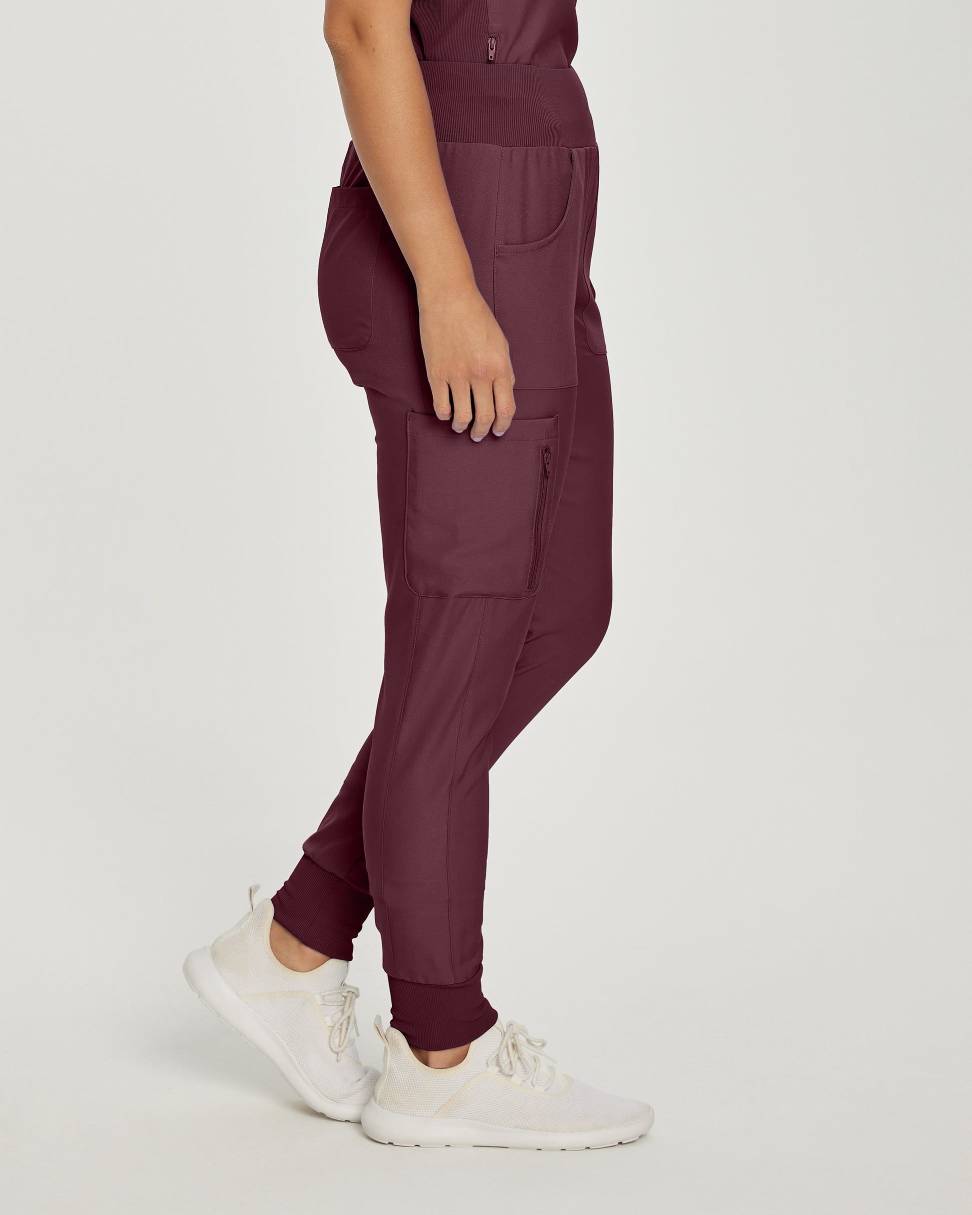 Forward LB401 Women's Jogger Scrub Pants Wine Image