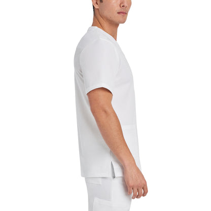 V-Tess 2207 Men's 3 Pocket V Neck Scrub Top White Image