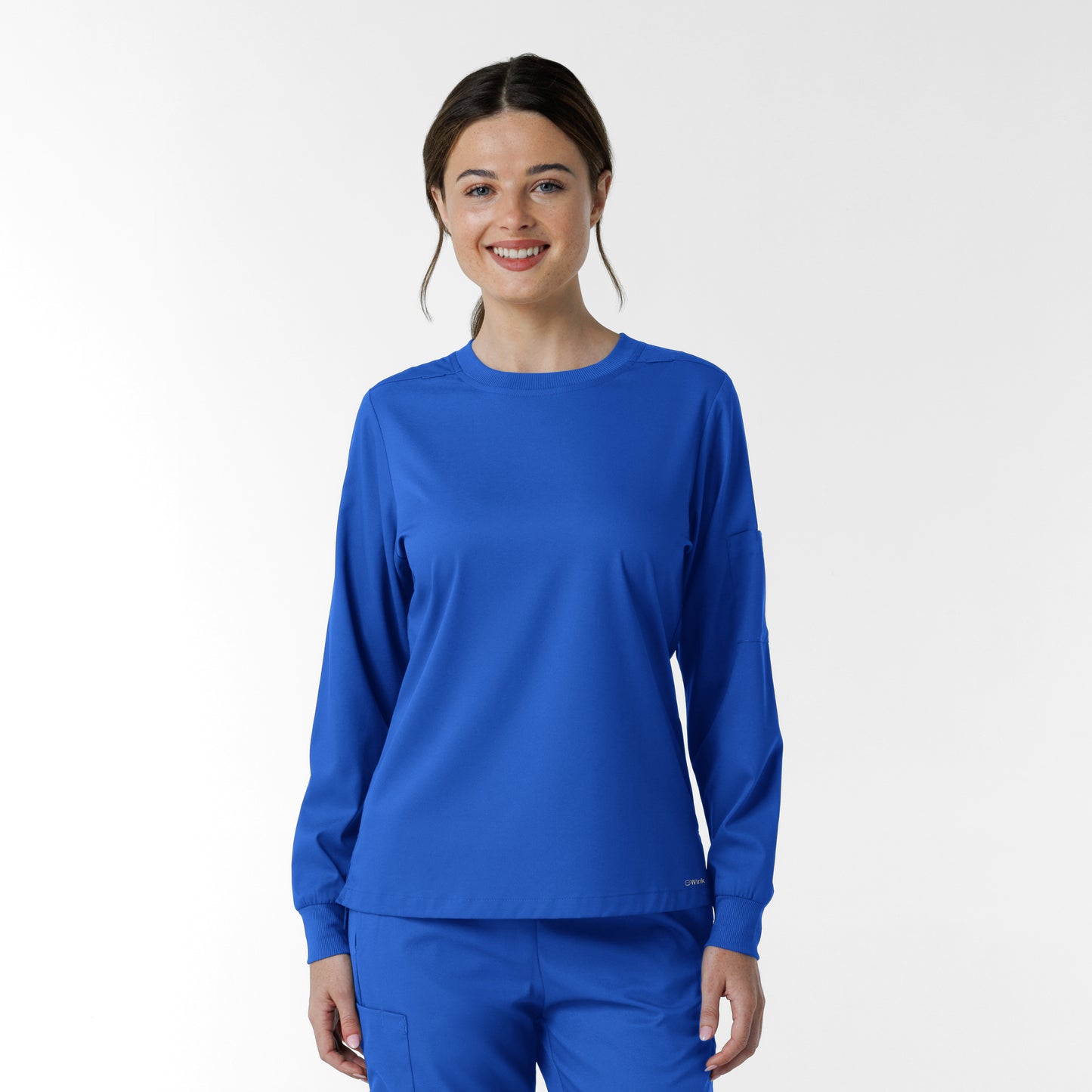 Boundless 6551 Women's Classic Long Sleeve Scrub Tee Royal