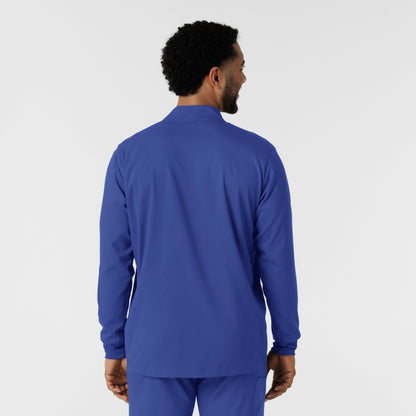 Boundless 8351 Men's Warm Up Scrub Jacket Galaxy Blue