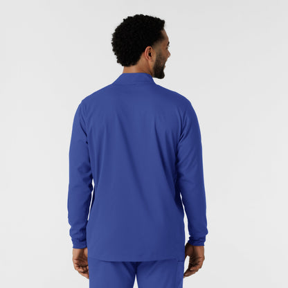 Boundless 8351 Men's Warm Up Scrub Jacket Galaxy Blue