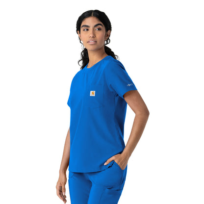 Force Cross-Flex C13510 Women's Crew Neck Scrub Top Royal