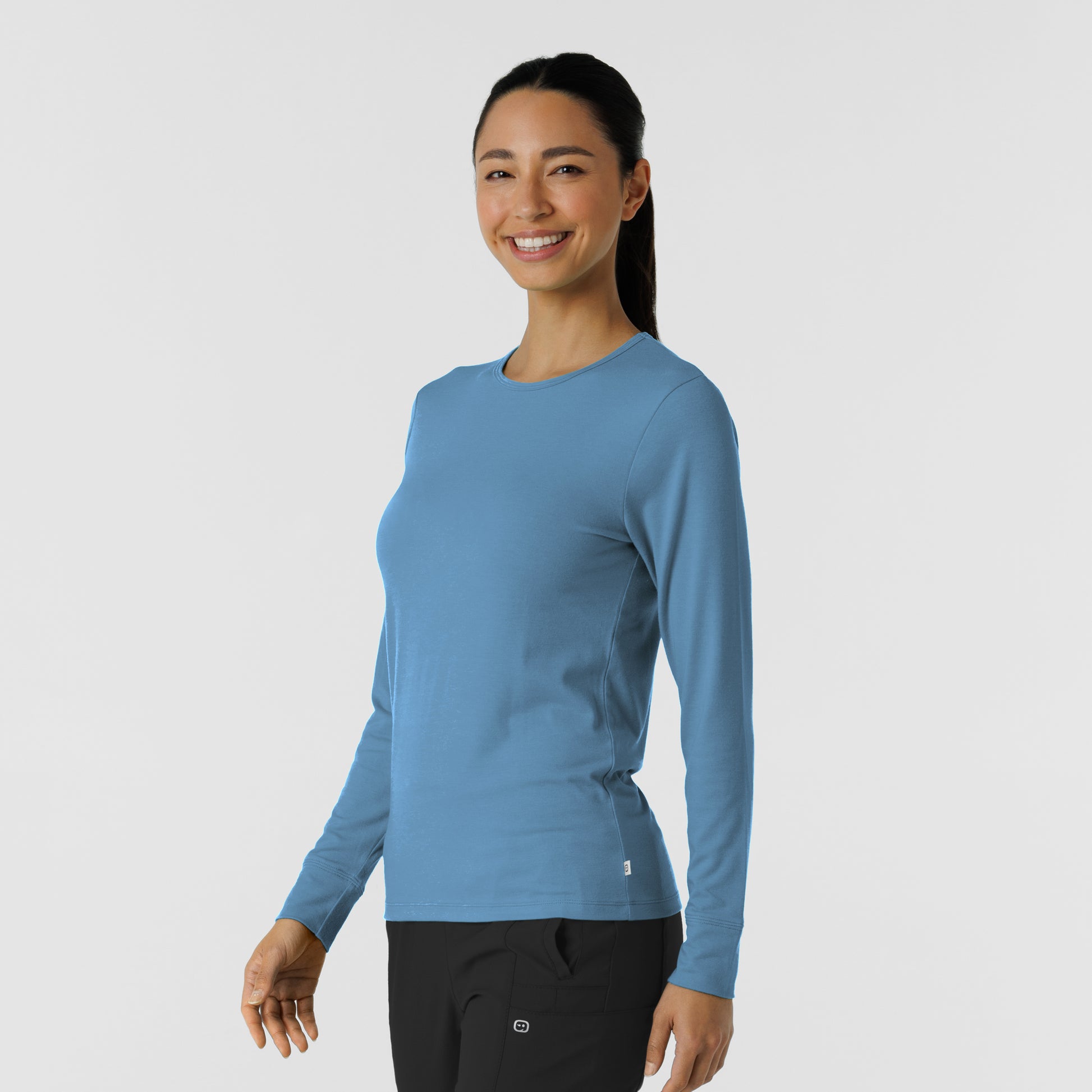Layers 2189 Women's Essential Layer Long Sleeve Pacific Blue