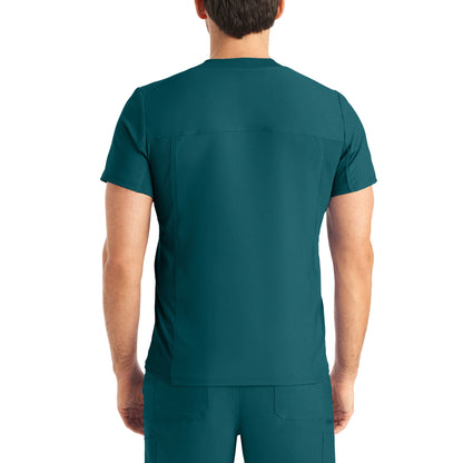 Forward LT111 Men's 2 Pocket V Neck Scrub Top Caribbean Image