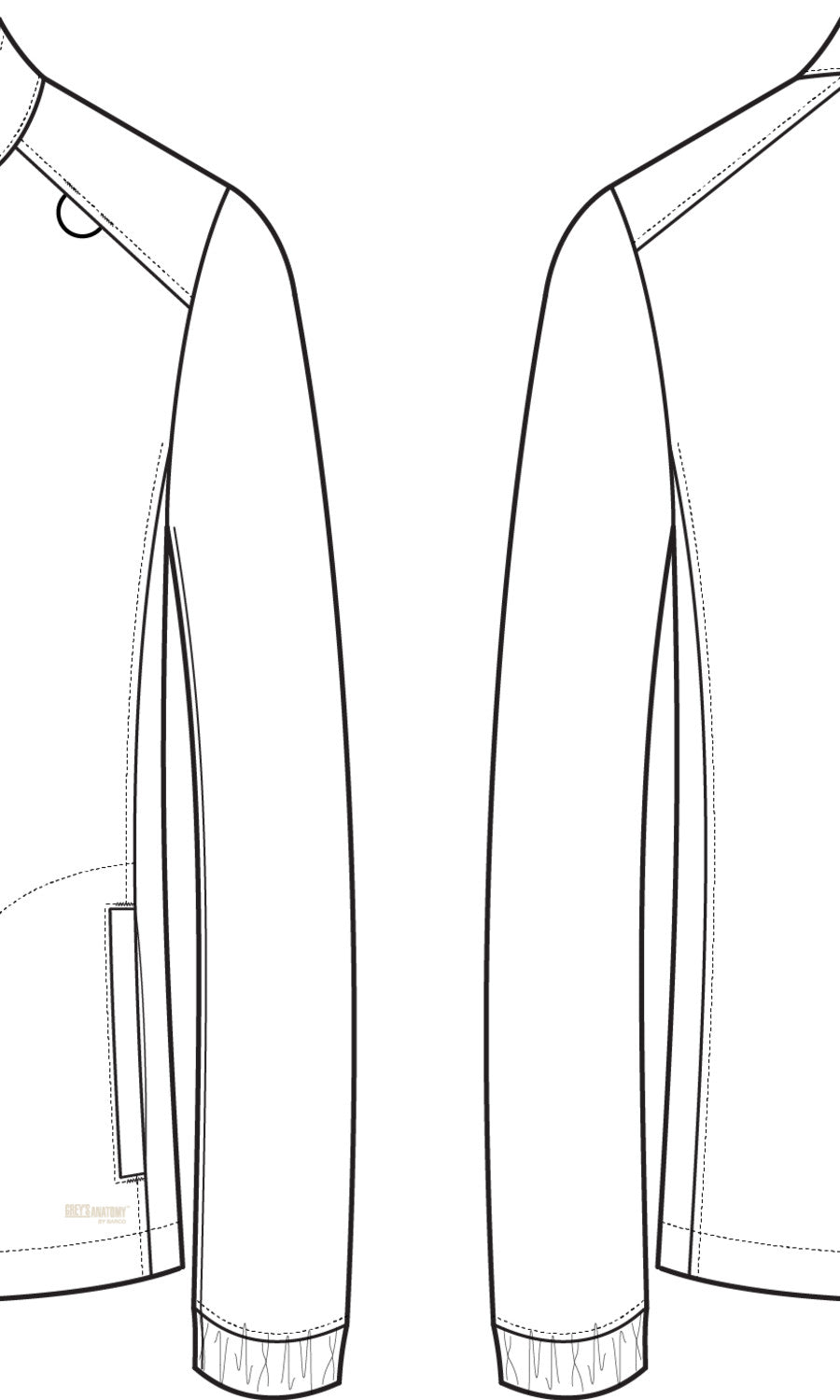 Grey's Anatomy Evolve GSSW886 Virtue Scrub Jacket True Red