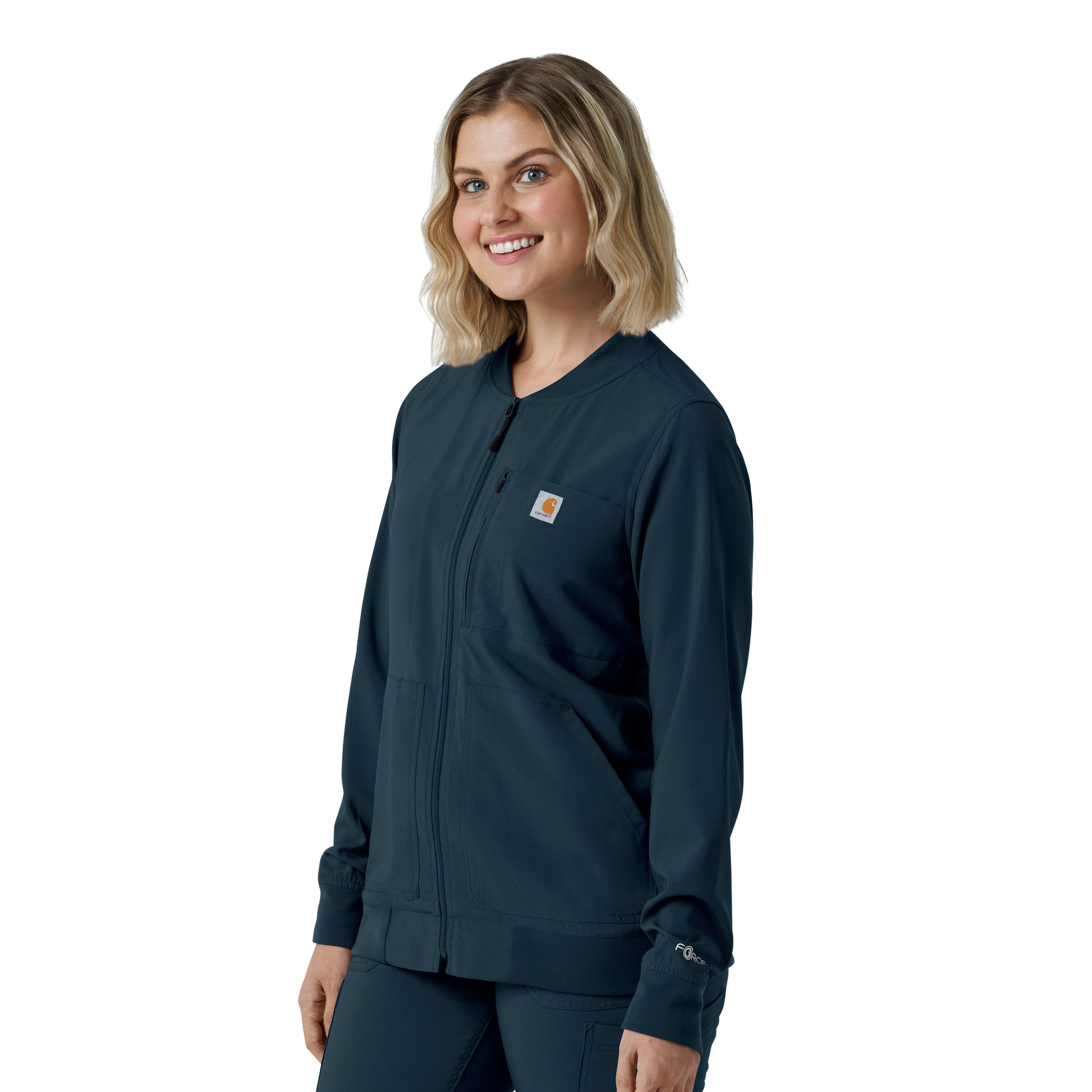 Force Cross-Flex C82410 Women's Lightweight Scrub Jacket Navy