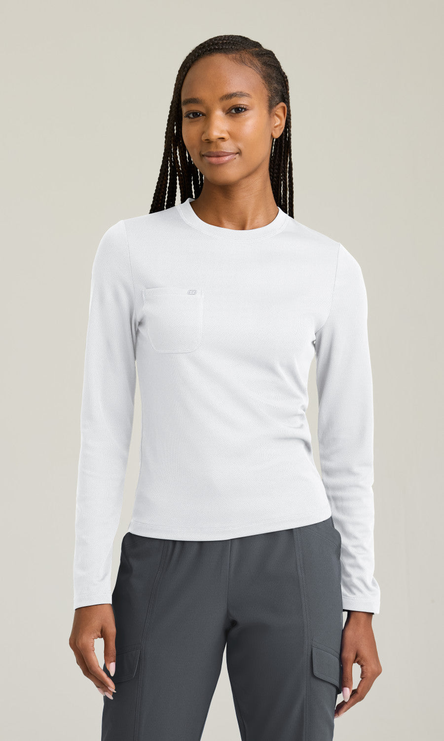 Skechers SKK805 Holly Underscrub White - front