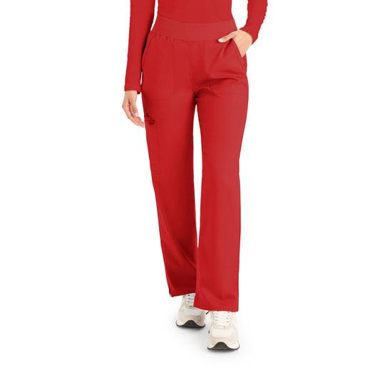 ProFlex LB405 Women's Cargo Scrub Pants True Red Image