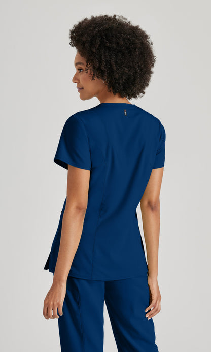 Grey's Anatomy Stretch GRST001 Kim Scrub Top Indigo