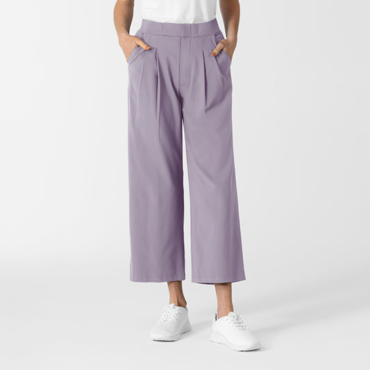 RENEW Edit 5354 Women's Cropped Wide Leg Scrub Trouser Wisteria