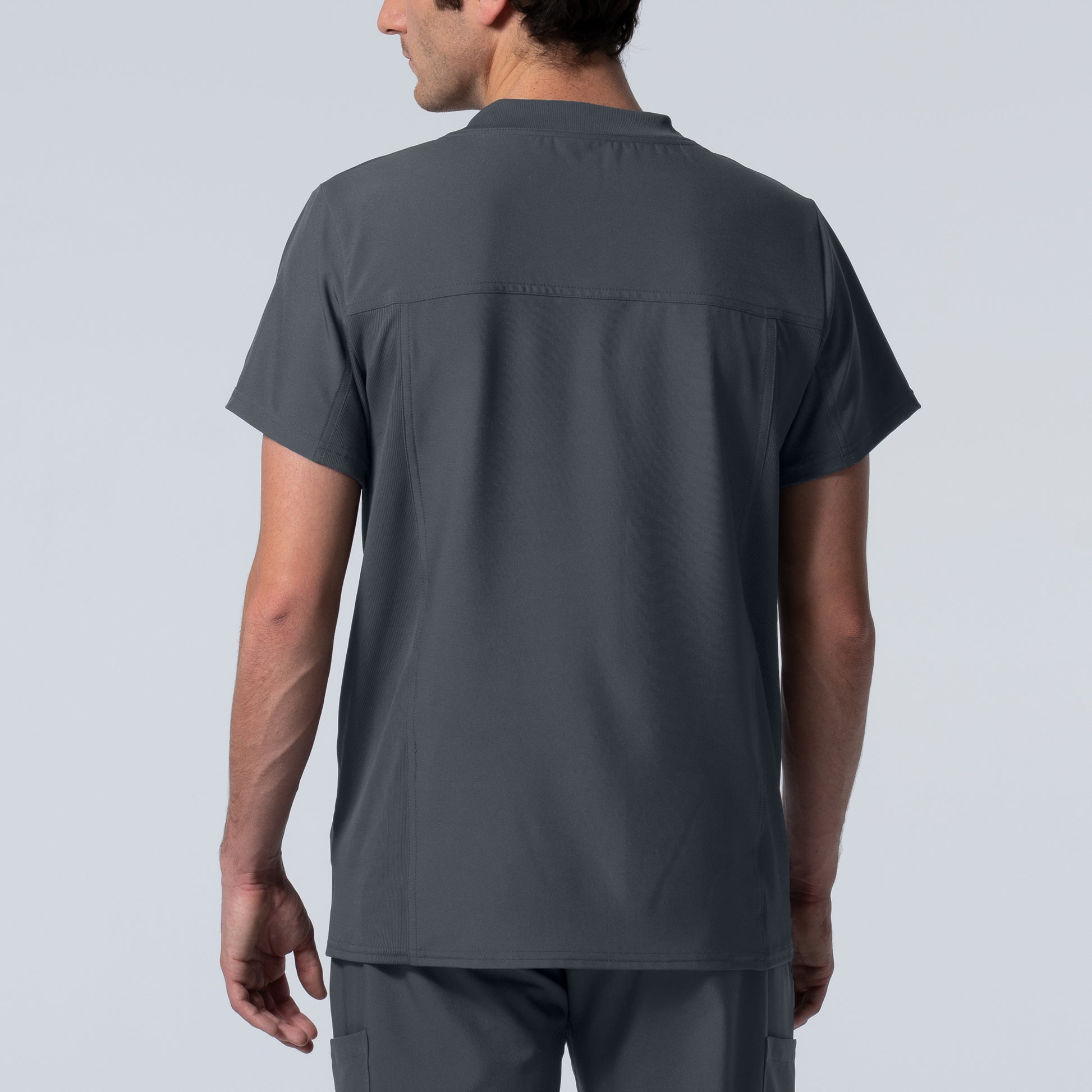 Forward LT111 Men's 2 Pocket V Neck Scrub Top Pewter Image