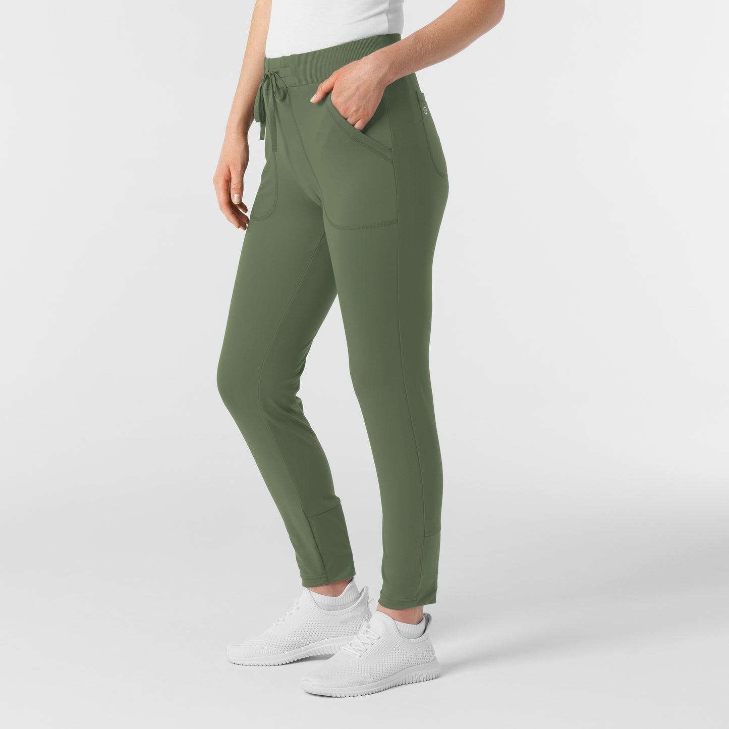 RENEW Knit 5259 Women's Track Scrub Pants Olive