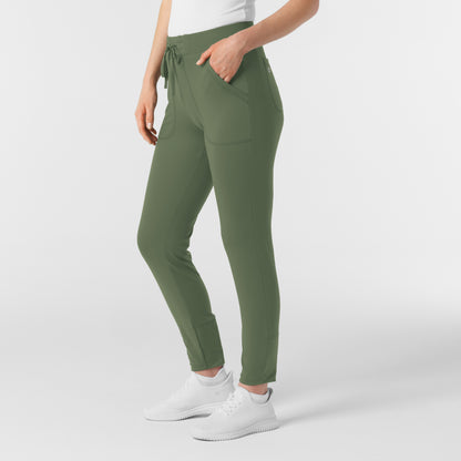 RENEW Knit 5259 Women's Track Scrub Pants Olive