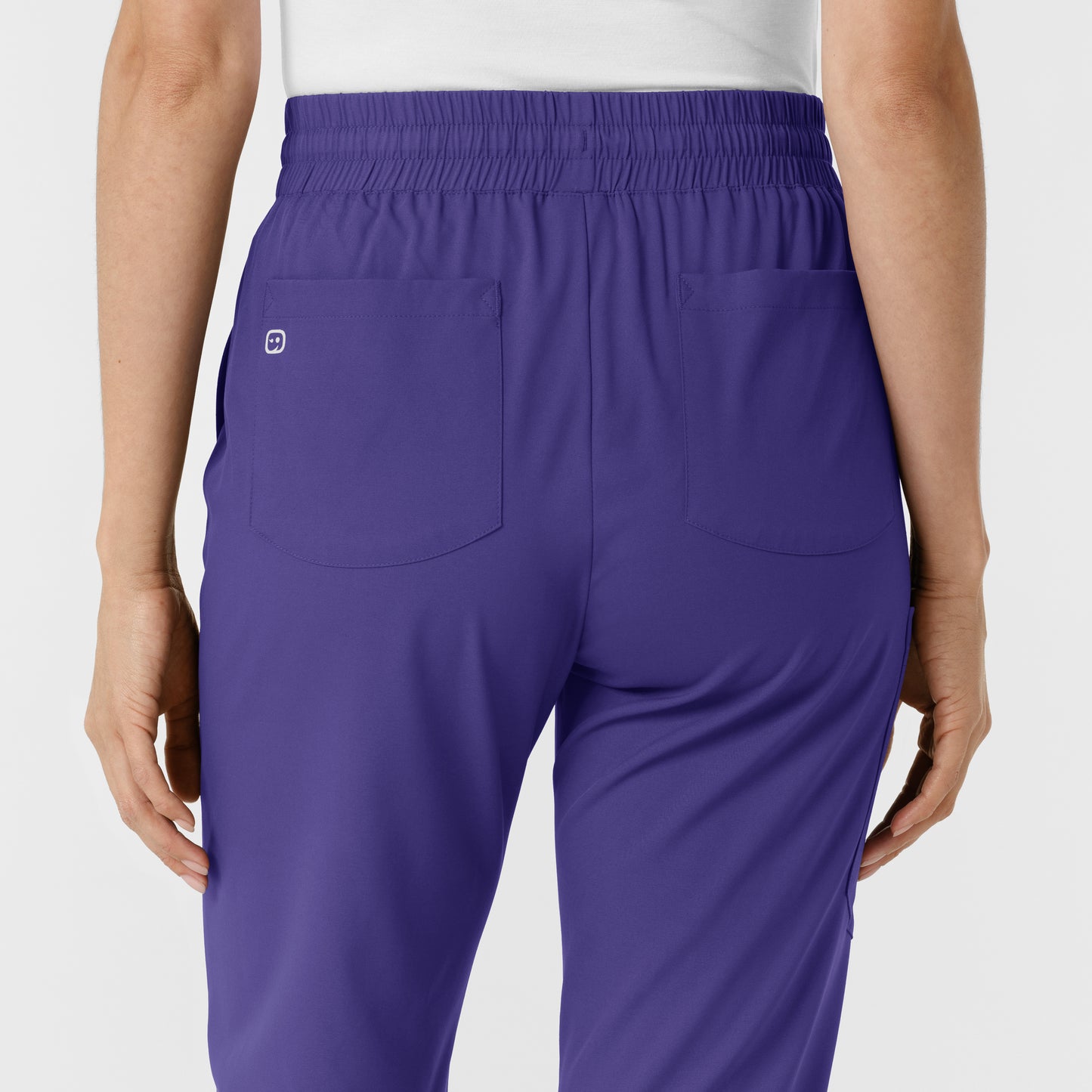 Boundless 5251 Bootcut Scrub Pants Grape Model Image Alternate | Wink